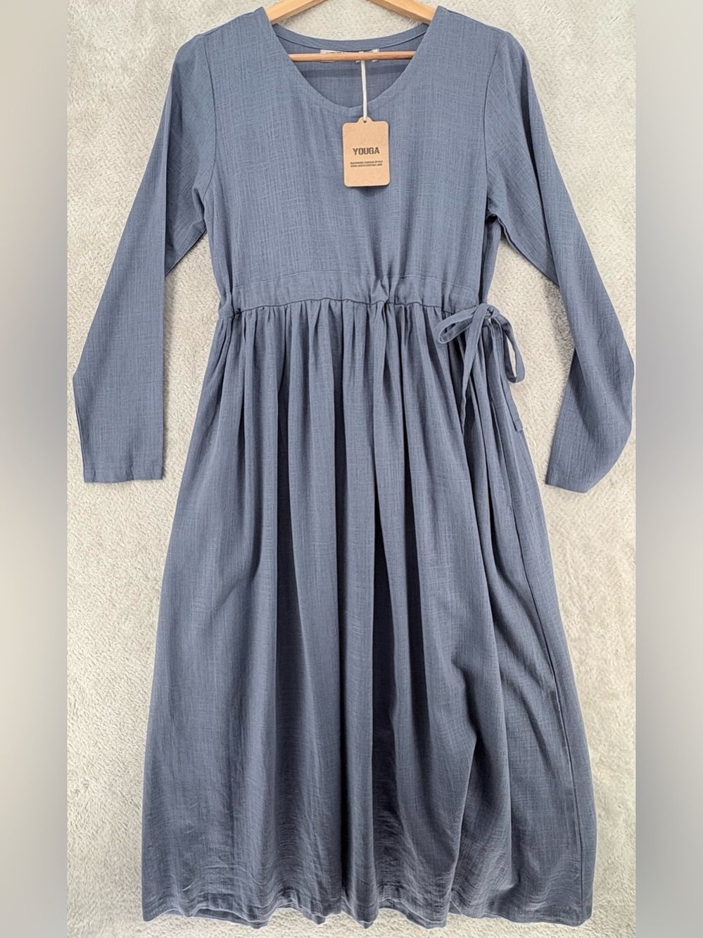 NWT Youga Linen/Cotton Blend One-Piece Dress